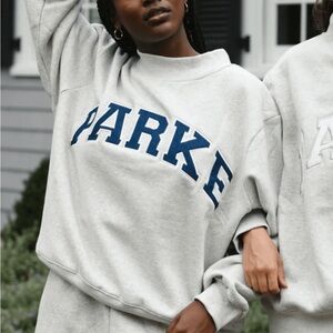 Parke Grey mockneck sweatshirt!